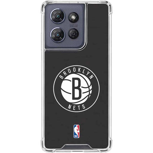 NBA Brooklyn Nets Distressed Moto G Play 5G (2025) Clear Case